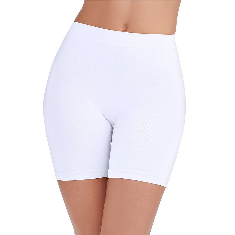 Women's Vanity Fair Lingerie® Seamless Smoothing Slip Shorts 12750E, Size: XXL, Star White