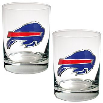 Buffalo Bills 2 pc Rocks Glass Set