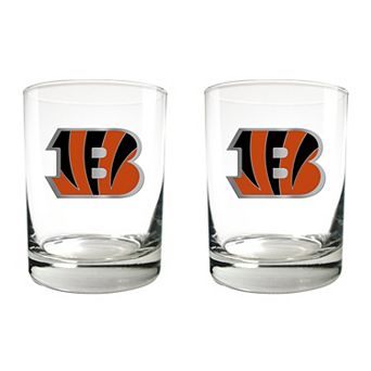 Cincinnati Bengals 2 pc Rocks Glass Set
