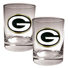 Green bay Packers Bar Glasses- set of 4 .