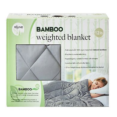 Rejuve Rayon from Bamboo Weighted Throw Blanket