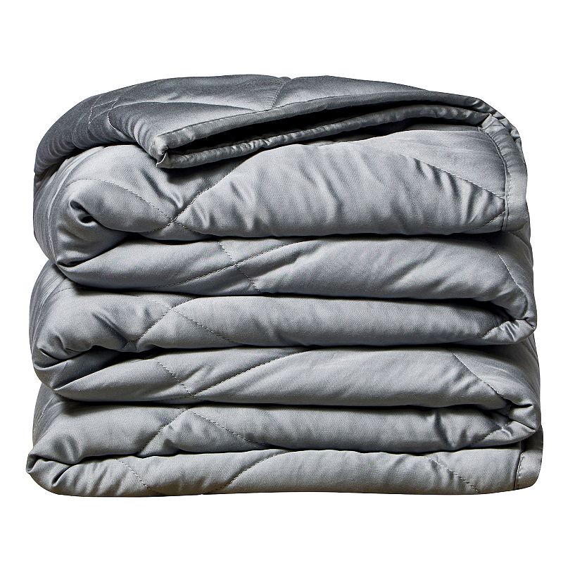 Rejuve Rayon from Bamboo Weighted Throw Blanket, Grey, 10 LBS