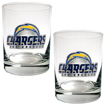 San Diego Chargers 2 pc Rocks Glass Set