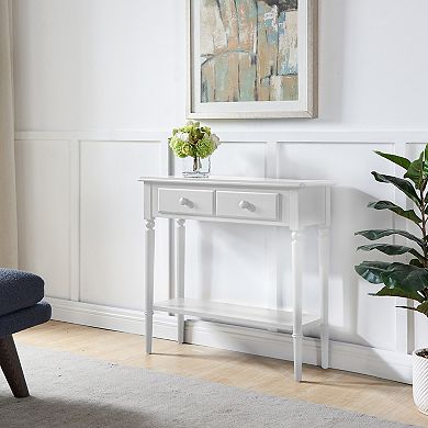Leick Furniture Greige Coastal Narrow Hall Stand