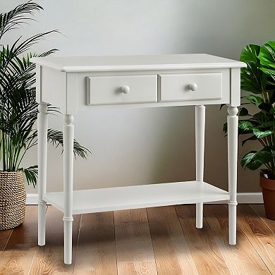 Leick Furniture Greige Coastal Narrow Hall Stand