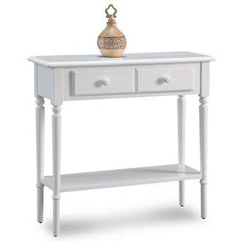 Leick Furniture Greige Coastal Narrow Hall Stand