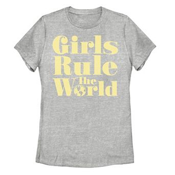 Juniors' "Girls Rule the World" Graphic Tee