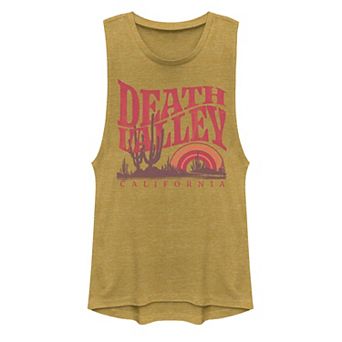 Juniors' "Death Valley" Muscle Graphic Tank Top