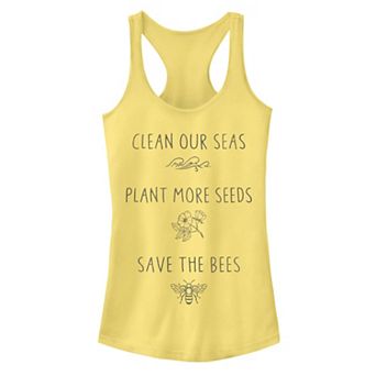 Juniors' "Plant More Seeds" Graphic Tank Top
