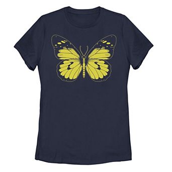 Juniors' Butterfly Graphic Tee