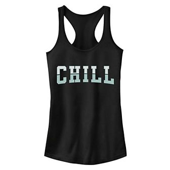 Juniors' "Chill" Graphic Tank Top