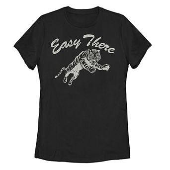 Juniors' "Easy There Tiger" Graphic Tee