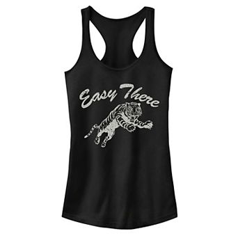 Juniors' "Easy There Tiger" Graphic Tank Top