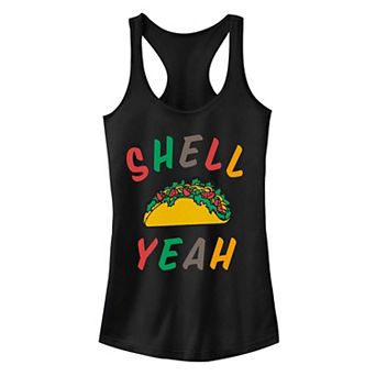 Juniors' "Shell Yeah" Taco Graphic Tank Top