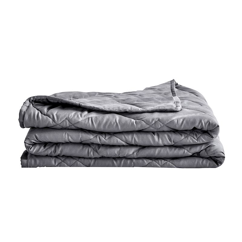 Rejuve Tencel Weighted Blanket Throw, Grey, 10 LBS