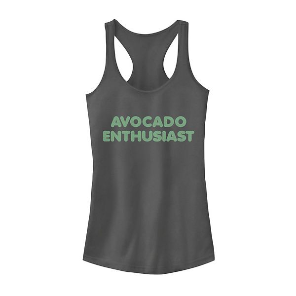 Juniors Avocado Enthusiast Tank Top