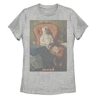 Juniors' Dog Mood Painting Graphic Tee