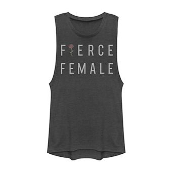 Juniors' Fierce Female Muscle Tank Top