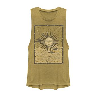 Juniors' Celestial Tarot Card Muscle Tank Top
