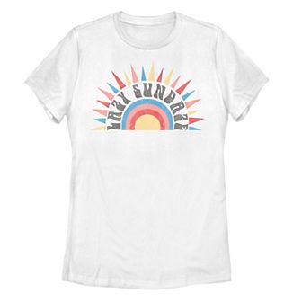 Juniors' Lazy Sundaze Sunshine Graphic Tee