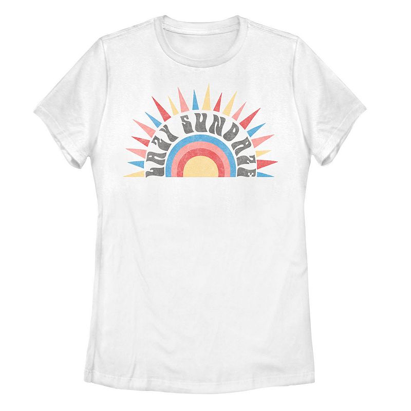 Juniors' Lazy Sundaze Sunshine Graphic Tee, Girl's,