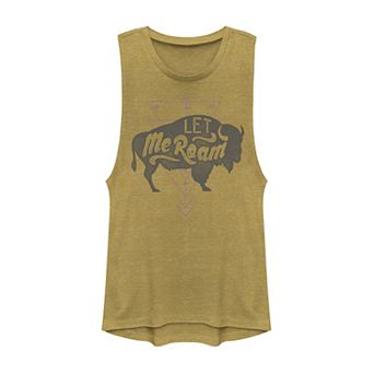 Juniors' Let Me Roam Buffalo Muscle Tank Top