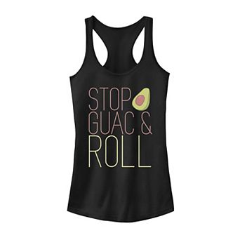 Juniors' "Stop Guac & Roll" Tank Top