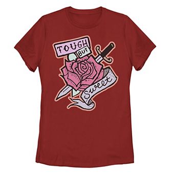 Juniors' "Tough But Sweet" Graphic Tee