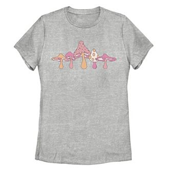Juniors' Mushrooms Graphic Tee