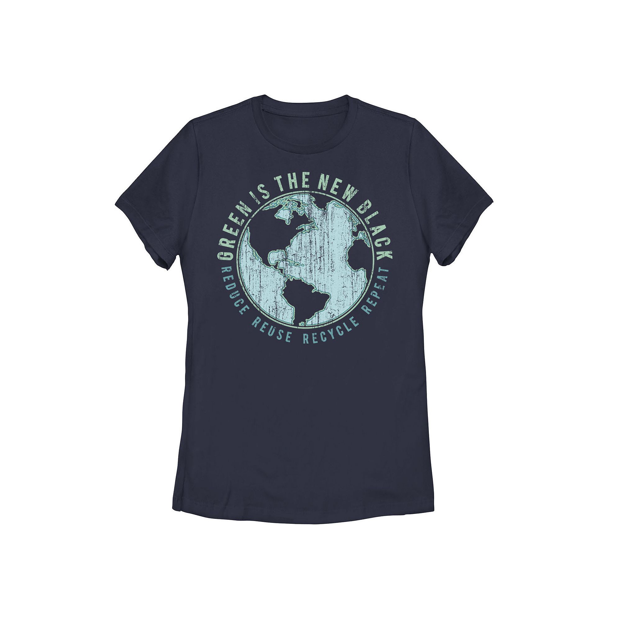 Juniors Fifth Sun Green Is The New Black Earth Portrait Graphic Tee, Girl