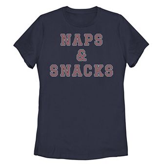 Juniors' "Naps & Snacks" Graphic Tee