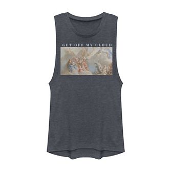 Juniors' "Get Off My Cloud" Portrait Muscle Tank Top