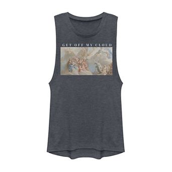 Juniors' "Get Off My Cloud" Portrait Muscle Tank Top