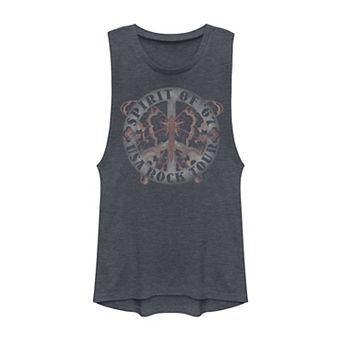 Juniors' "Spirit of '67 USA Rock Tour" Logo Muscle Tank Top