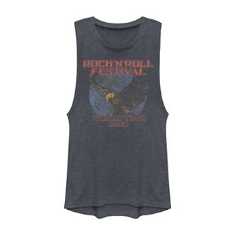 Juniors' "Rock 'N' Roll Festival World Tour 1990" Muscle Tank Top
