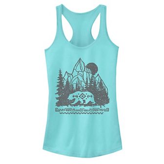 Juniors' Bear, Forest & Mountains Tank Top