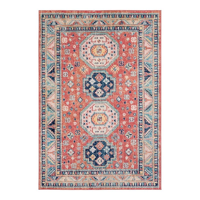 Decor 140 Irma Traditional Area Rug, Red, 8X10 Ft