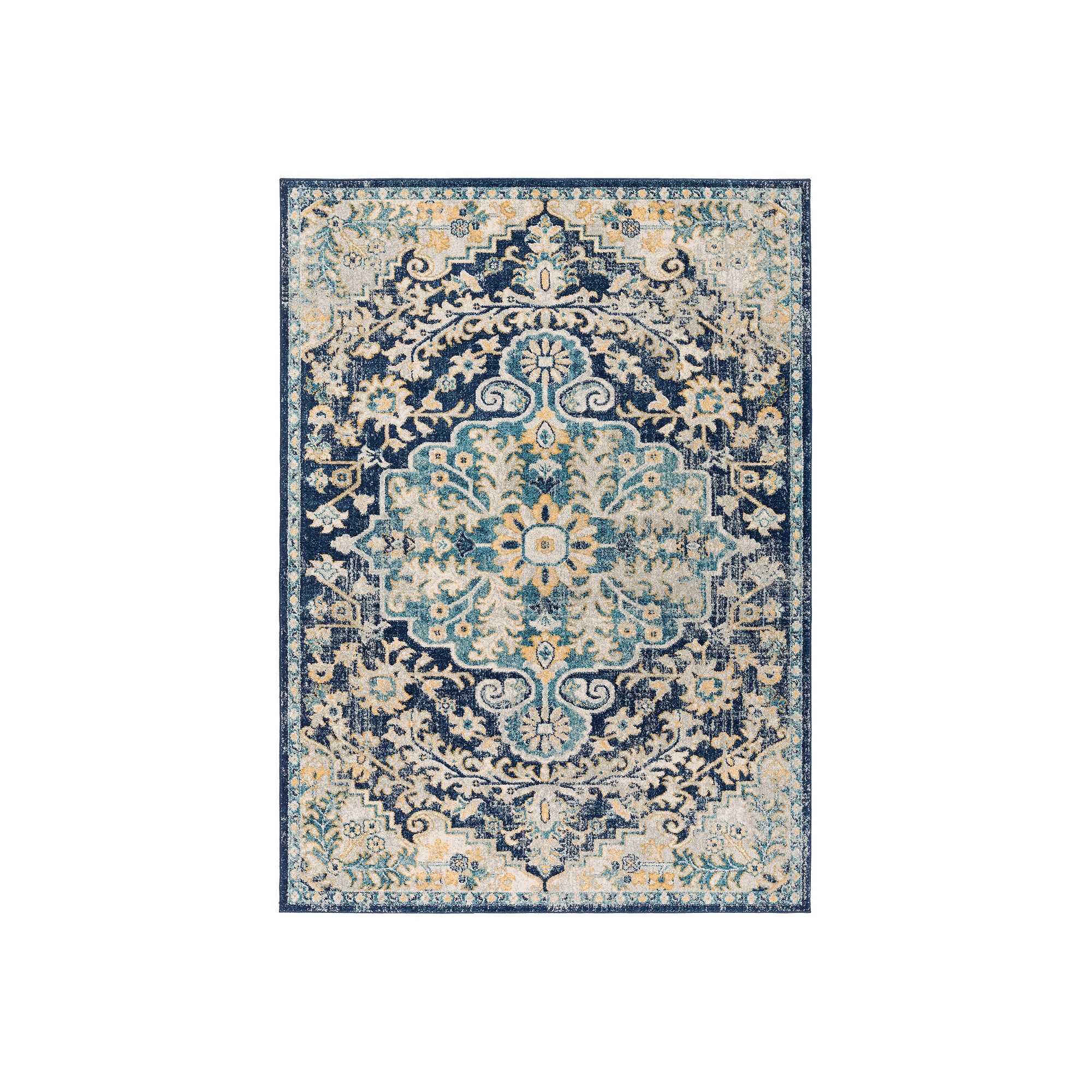 Decor 140 Fedora Traditional Area Rug, Blue