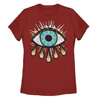 Juniors' Sparkling Eye Graphic Tee