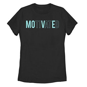 Juniors' "Motivated" Wordplay Graphic Tee
