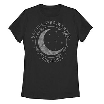 Juniors' "Not All Who Wander Are Lost" Graphic Tee