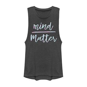 Juniors' Mind Over Matter Muscle Tank Top
