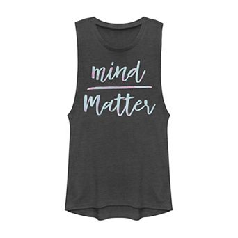 Juniors' Mind Over Matter Muscle Tank Top