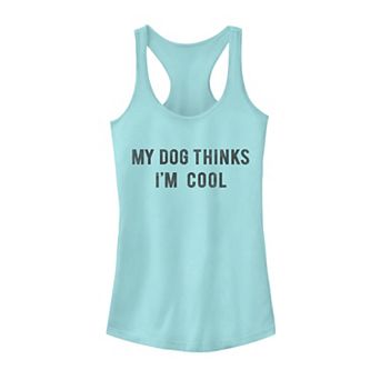 Juniors' My Dog Thinks I'm Cool Graphic Tank Top