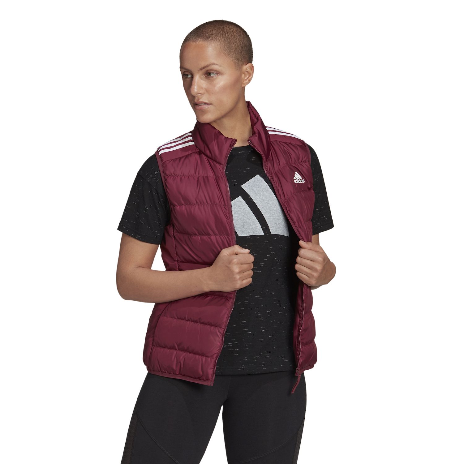 adidas puffer vest women's