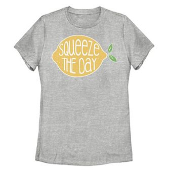 Juniors' Lemon Squeeze The Day Graphic Tee