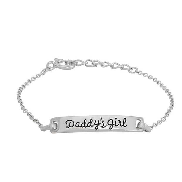 Sterling Silver Individual Charms for Bracelets for Necklaces 15-Daddy's Girl