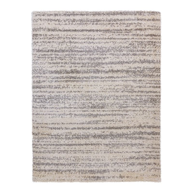 Gertmenian Holmby Abrash Shag Area Rug, Grey, 9X13 Ft