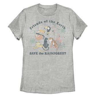 Juniors' Friends Of The Earth Save The Rainforest Graphic Tee