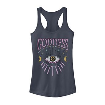 Juniors' Third Eye Goddess Racerback Tank Top